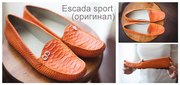 Оранжевые мокасины Escada sport (оригинал!)